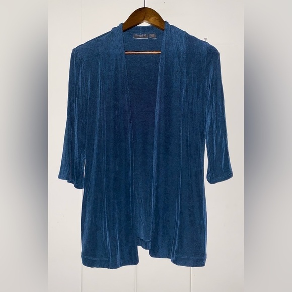 Chico’s Slinky Open Front Cardigan Size S Tall Casual Travel‎ Vacation Summer - Picture 6 of 7